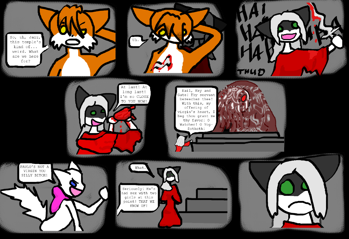 Candybooru image #1842, tagged with Jasmine Lucy Paulo Rocketpony_(Artist) blood comic weapon